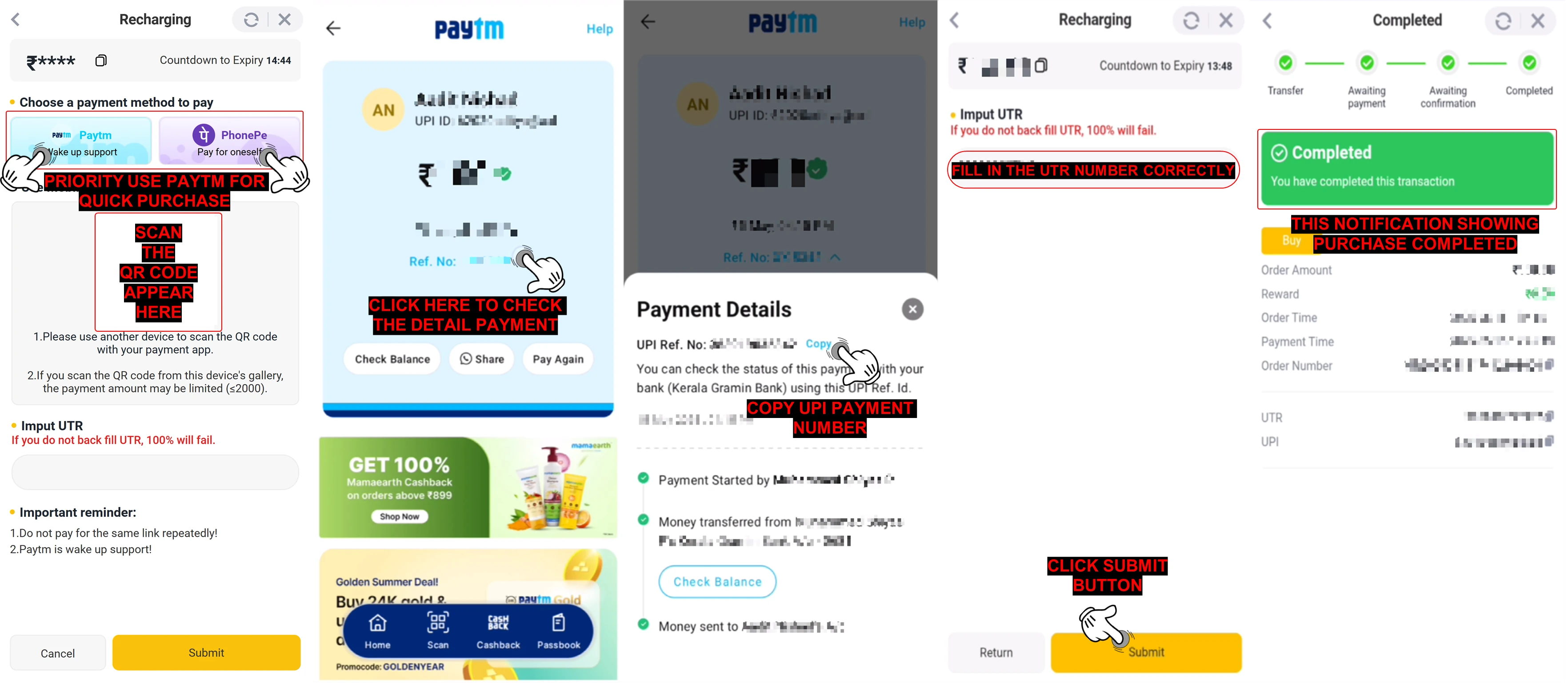How to recharge ARB to the platform — step screenshot